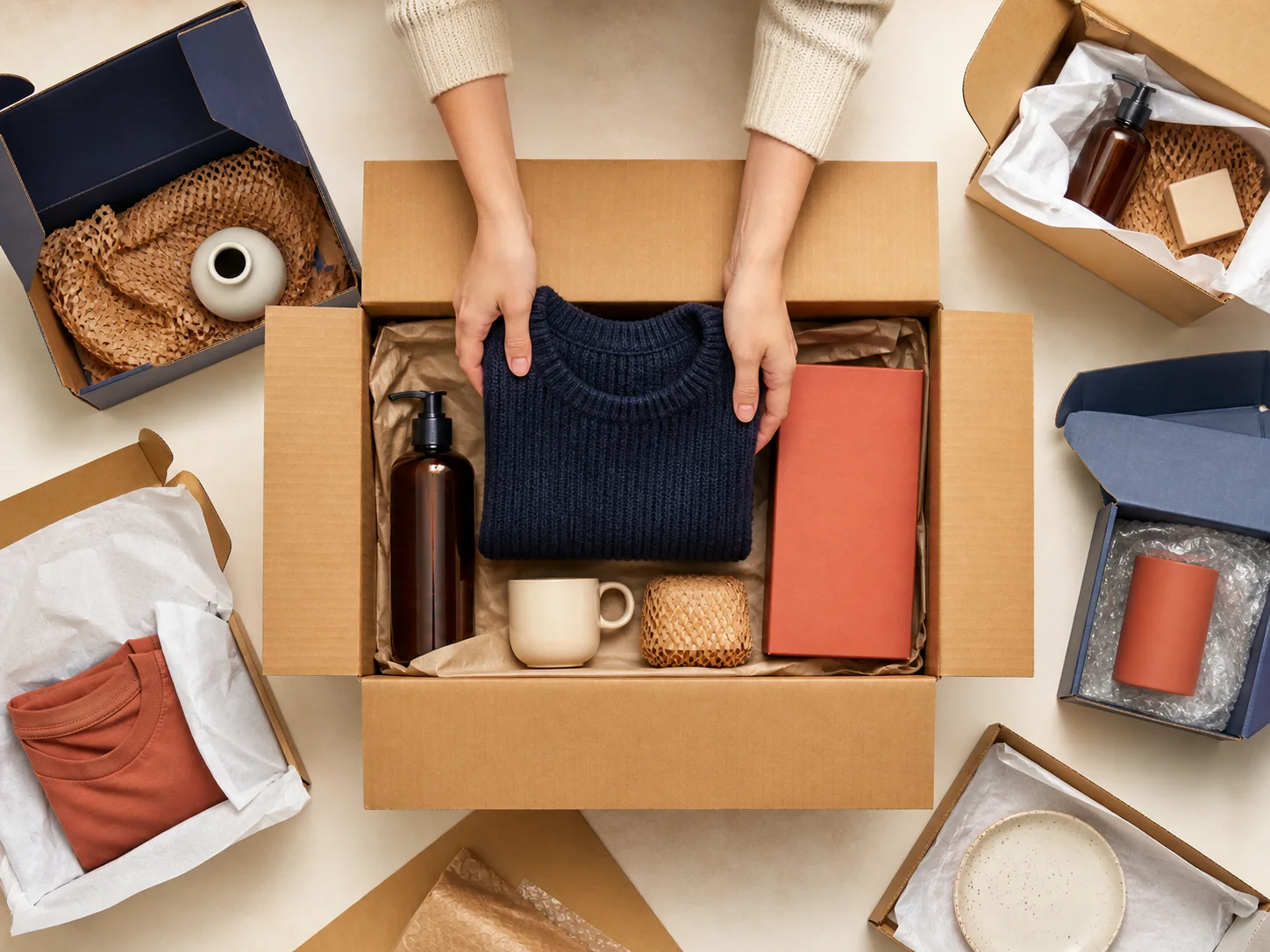 Orders prepared for parcel consolidation