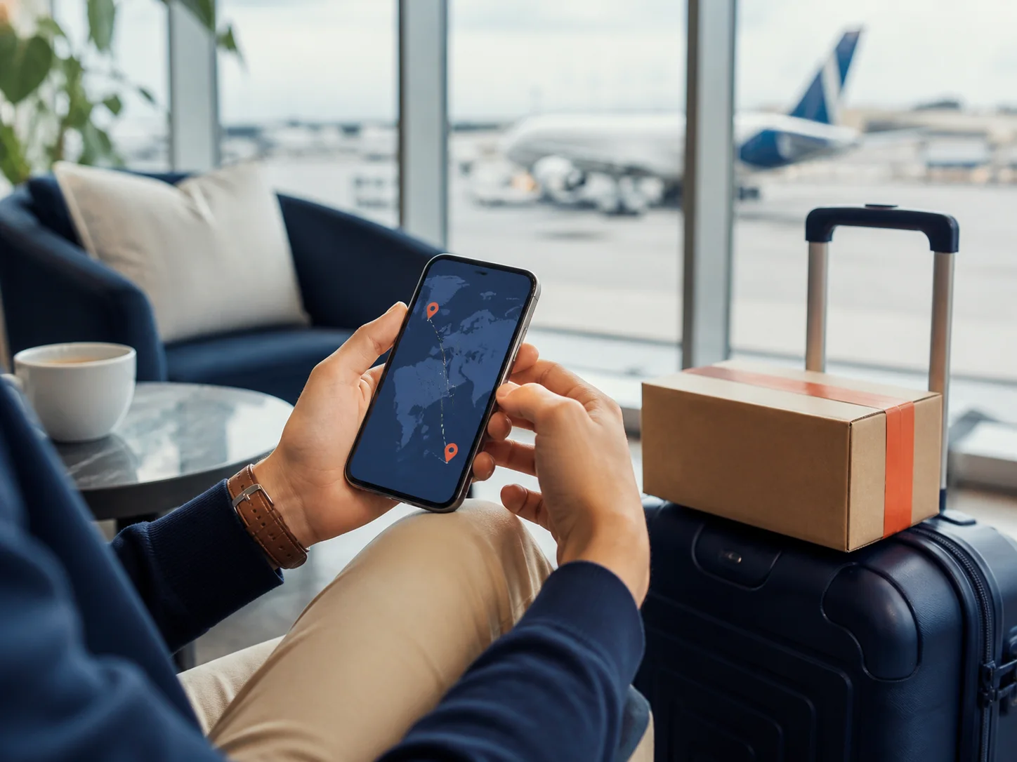 Tracking a parcel while travelling
