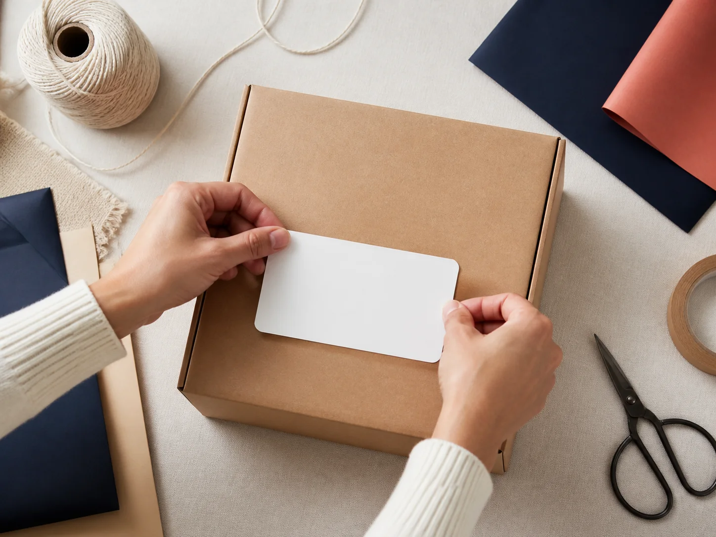 A private shipping address label prepared for a parcel