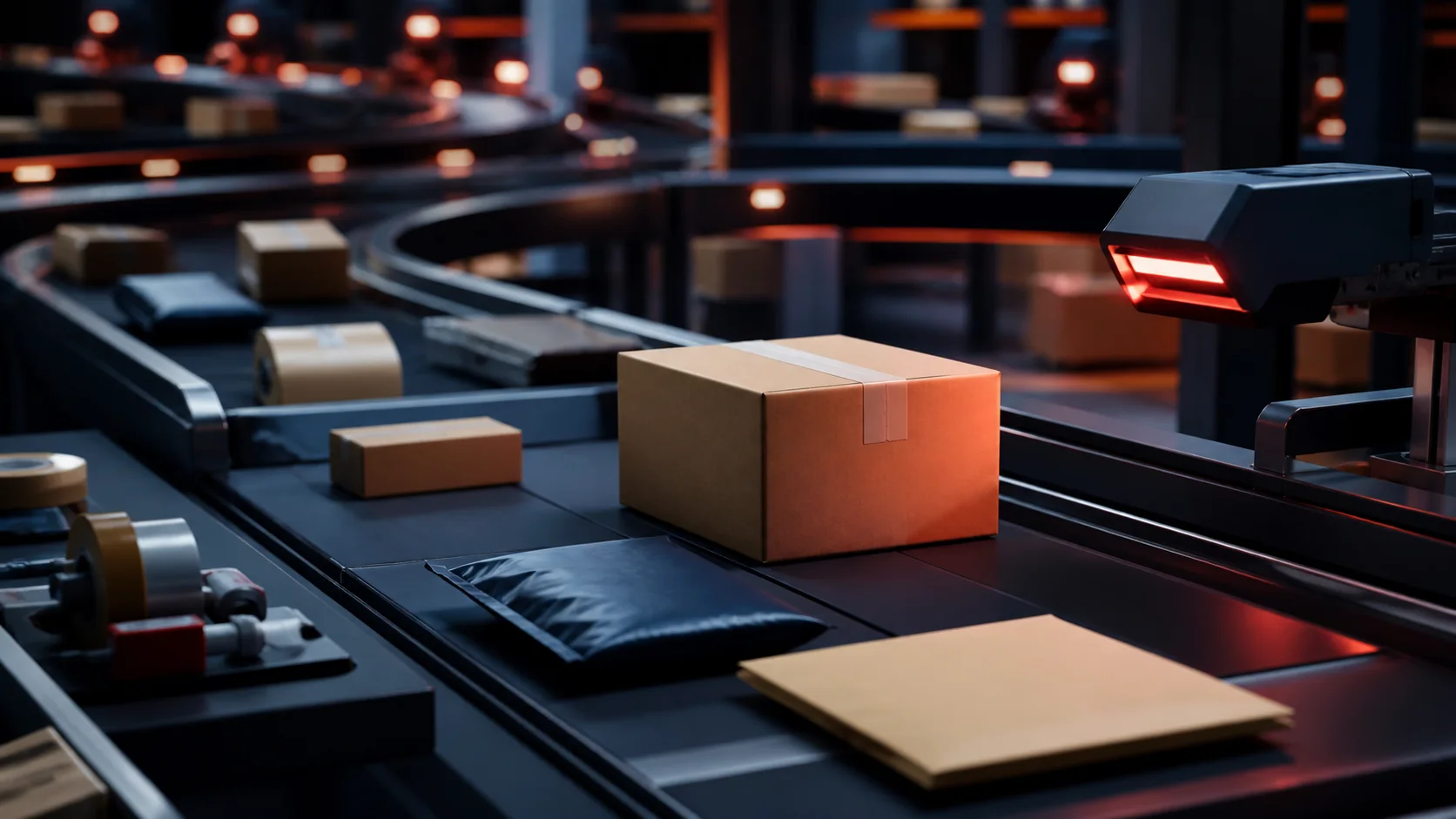 Modern parcel processing station
